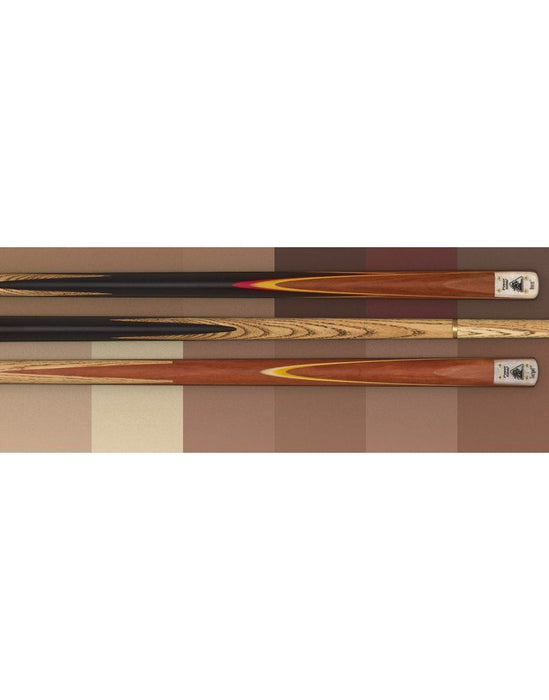 Powerglide Classic Aero Two Piece Ash Hardwood Snooker Cue - Rubberised Wraps