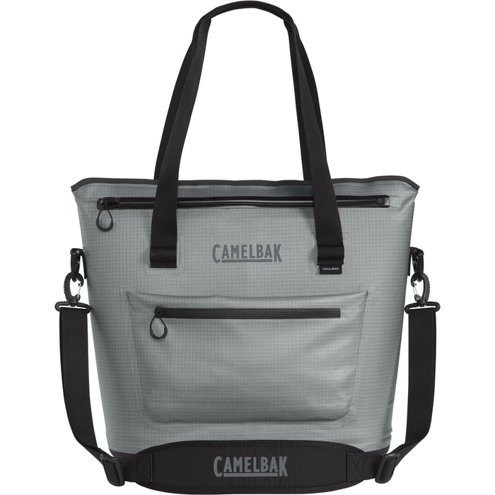 CamelBak ChillBak 18L Tote Soft Cooler with 3L Fusion Group Reservoir Waterproof Storage Compartments Travel Bags - Monument Grey