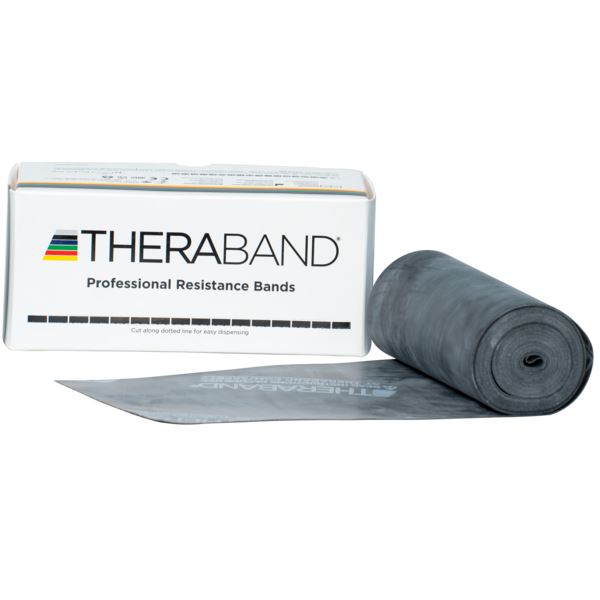 Theraband Professional Resistance Bands Latex Home Fitness Gym Yoga 5.5m- Black