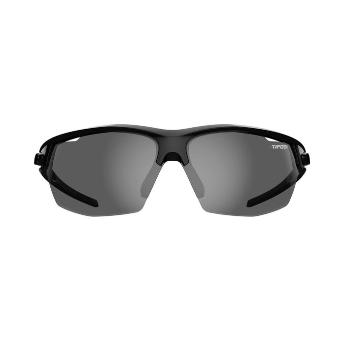 Tifosi Navar Interchangeable Running Cycling Sunglasses Gloss Black Frame Smoke Lens
