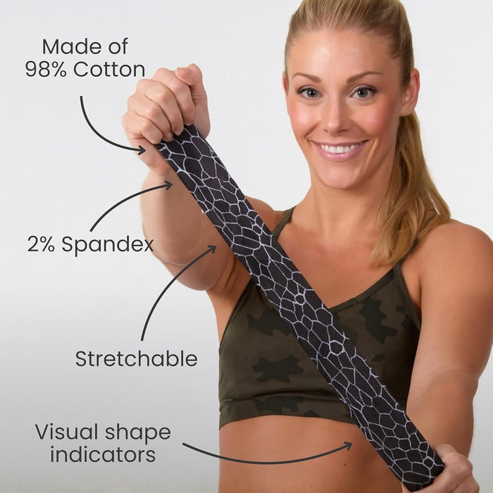 TheraBand Kinesiology Tape Support Muscles Joints & Improve Movement 5cm x 31.4M - Black