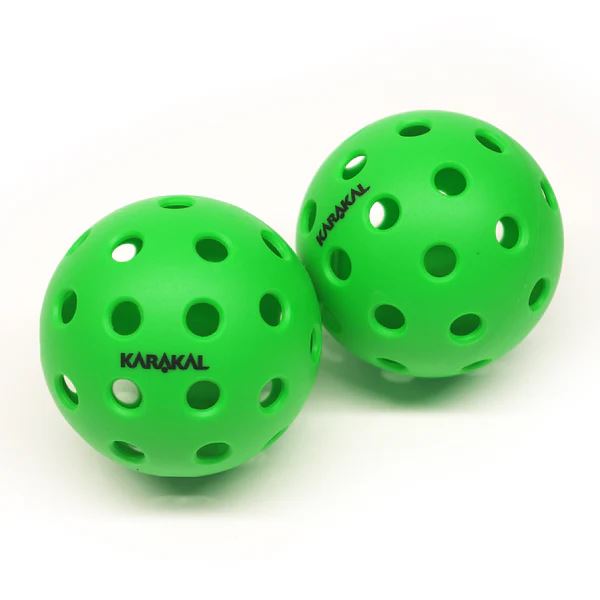 Karakal Pro 40 Outdoor Pickleballs 40 Precision Holes Pack Of 6 Green