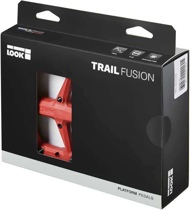 LOOK Trail Fusion Bike Pedals Lightweight Composite Flat With 8 Pinks