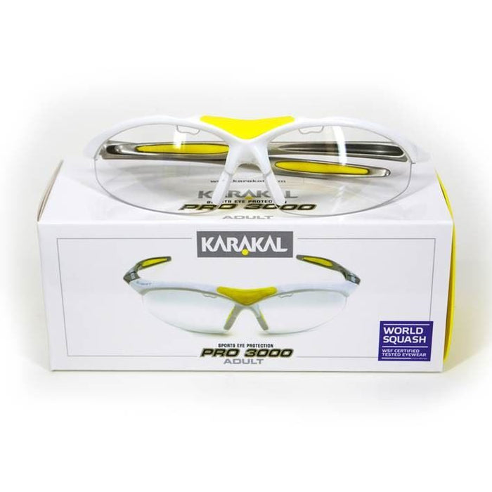Karakal Adults Pro 3000 Eye Guards - Polycarbonate - Anti Fog Lens Protection