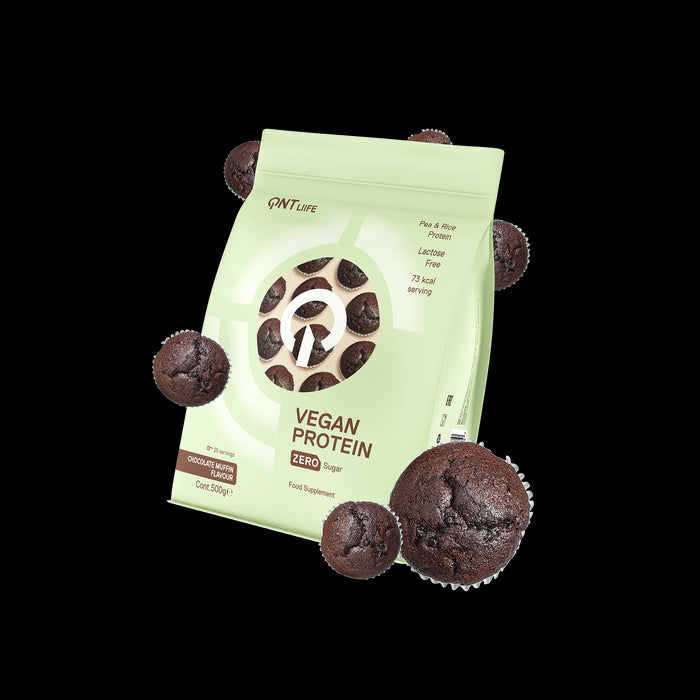 QNT Vegan Protein Zero Sugar Choc Cupcake Weight Loss Food Supplement 500g
