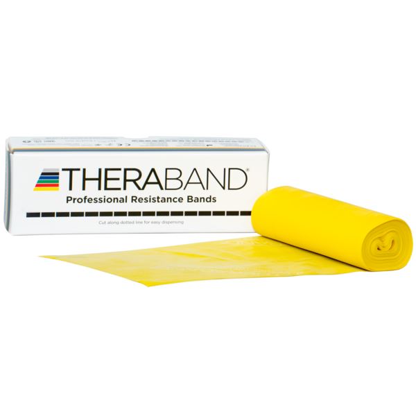 Theraband Professional Resistance Bands Latex Home Fitness Gym Yoga 5.5m- Yellow