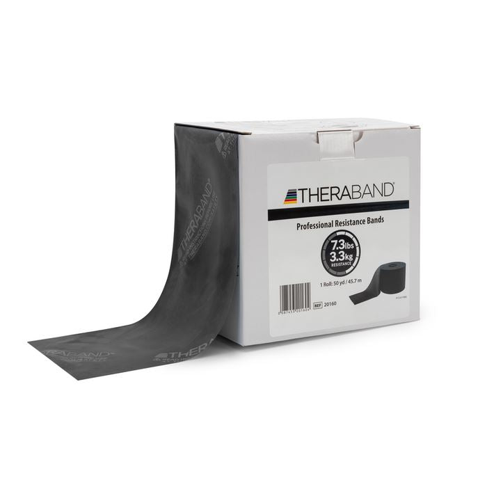 THERABAND Special Heavy 50 Yard Latex Resistance Bands ForPhysio, Rehab & Strength - Black