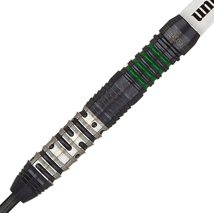 Unicorn Darts Code Dart in Green Tungsten Steel - Soft Tips & Aggressive PatternUnicorn