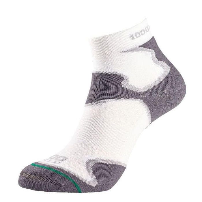 1000 Mile Fusion Anklet Socks Double Layer Protective Padding White