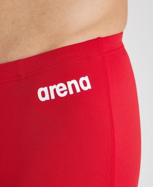 Arena Team Men Swim Jammers Quick Dry 50+ UV Protection Athletic Swimsuit - Red