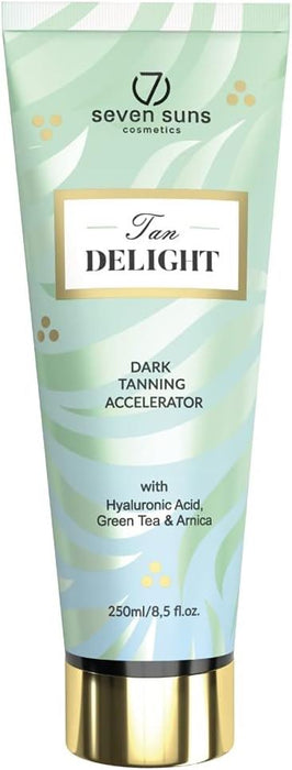 7Suns Tan Delight Natural Dark Tanning Accelerator Outdoor Sunbed Lotion 250ml