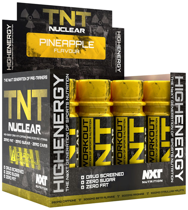 NXT Nutrition TNT Nuclear Shots 12 x 60ml Pre Workout Intensity Drink