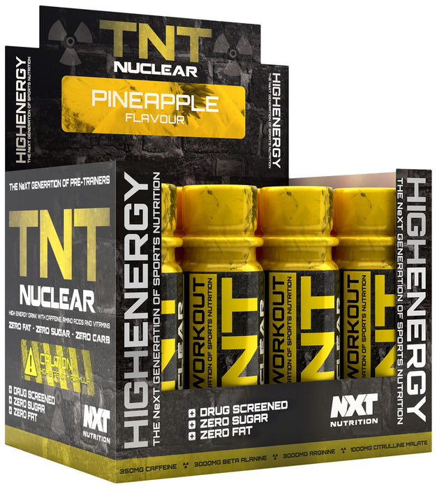 NXT Nutrition TNT Nuclear Shots 12x60ml Pre Workout Drink - Pineapple