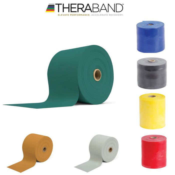 Theraband Resistance Band Roll Elastic Home Gym Fitness Pilates Latex Free 22.9m
