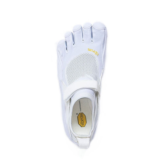 Vibram KSO Vintage Womens Waterproof Trainers Five Finger Gym Footwear - White