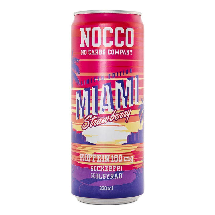Nocco BCAA+ Cans Fizzy Sports Amino Acid Energy Drink - 330ml x 24