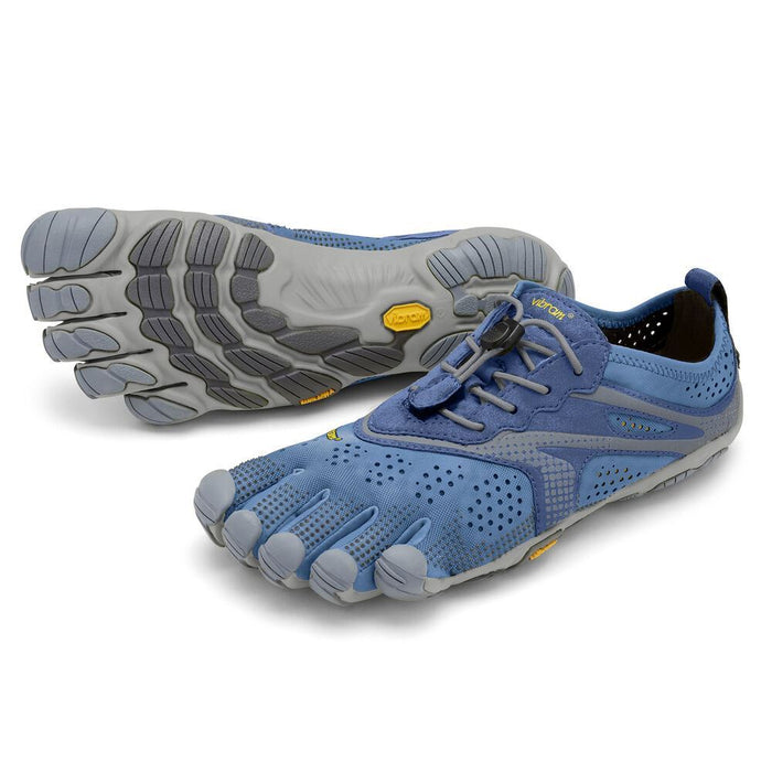 Vibram V-Run Womens Ultimate Lightweight Five Fingers Barefoot Trainers Shoes - Blue