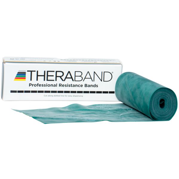 Theraband Professional Resistance Bands Latex Home Fitness Gym Yoga 5.5m- Green