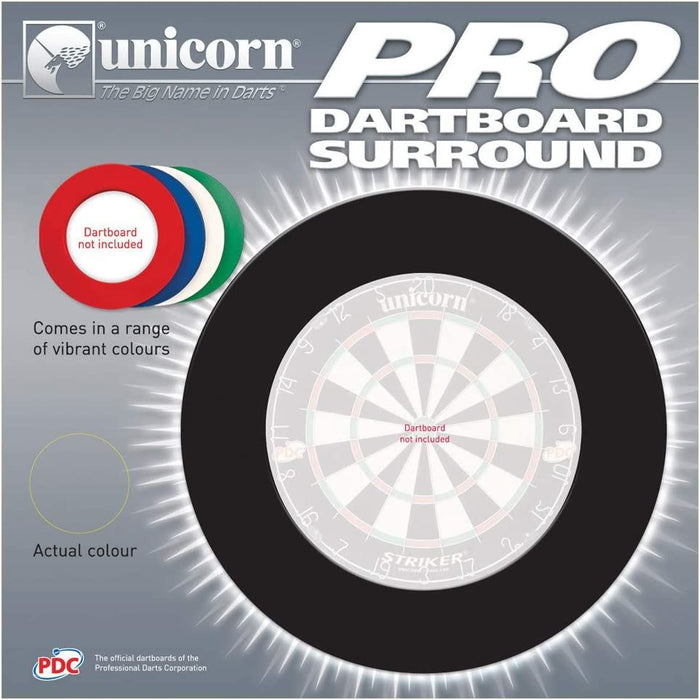 Unicorn Pro Dartboard Surround Standard PDC Heavy Duty Board Ring Red/Blue/Black