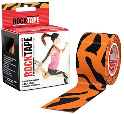 Rocktape Strong Adhesive Kinesiology Tape Patterned Roll - Tiger