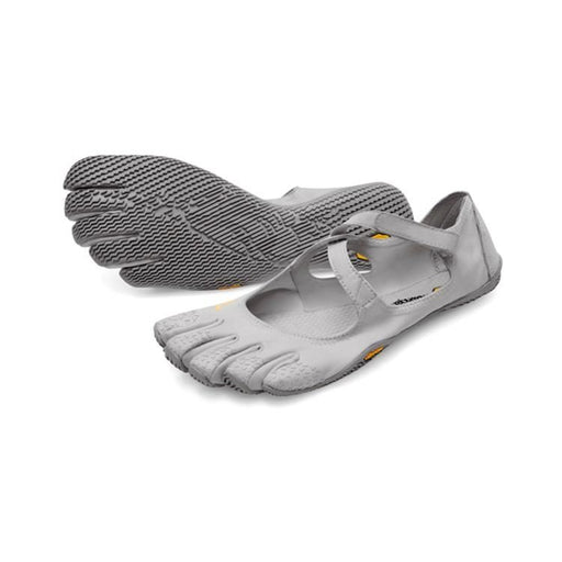 Vibram V - Soul Womens Five Fingers Open Light Flexible Shoes Trainers - Silver/Light GreyVibram