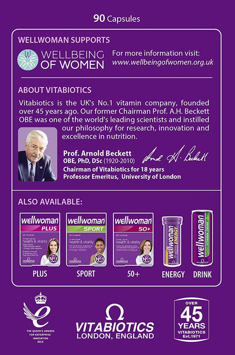 Vitabiotics Women 90 Vitamin Capsules Support Hair Nail Skin Hydration -3 For 2