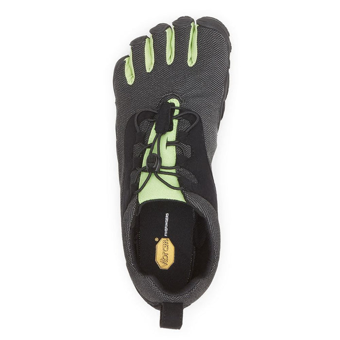 Vibram Mens V-Run Retro Fivefingers Shoes Barefoot Running Trainers Black/Green