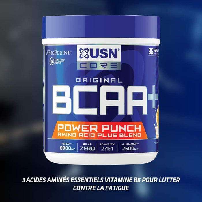 USN BCAA Power Punch Muscle Recovery And Performance Supplement Powder - 400g