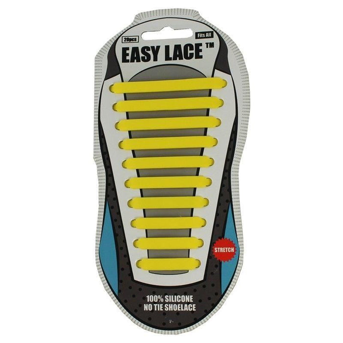 Easy Lace No Tie Elastic Silicone Slip On Trainers Shoelaces 20 Piece