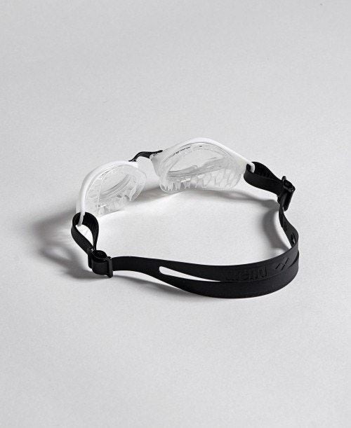 Arena Air Bold Swipe Swimming  Goggles Anti-Fog Hydrodynamic Lens - Clear/White