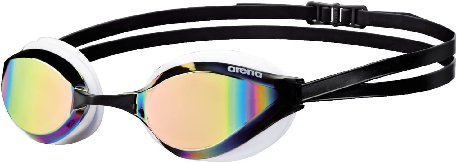 Arena Python Mirror Swimming Goggles UV Protection Lens - Copper/White