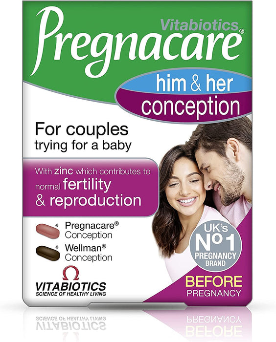 Vitabiotics Pregnacare Conception His Her Tablet 60 Tablets - 3 Packs for 2