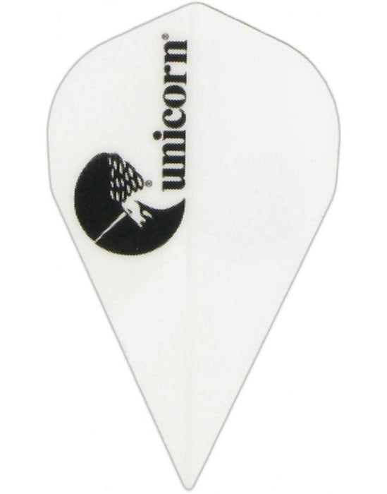Unicorn Darts Maestro.100 Micron DXM Shape Flight Ultra Strong Durable - White