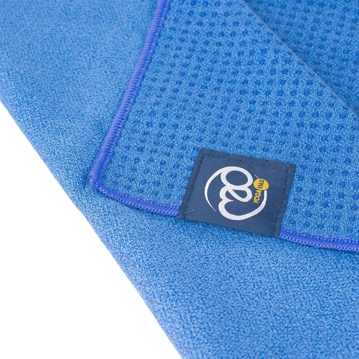 Fitness Mad Grip Dot Hot Yoga Pilates Towel - Sky Blue