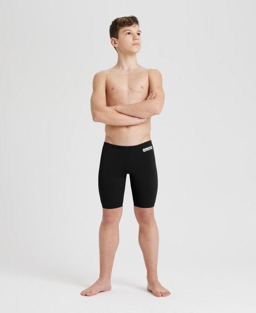 Arena Team Boys Swim Jammer One Piece Perfect Fit Swimming Costume, BlackArena