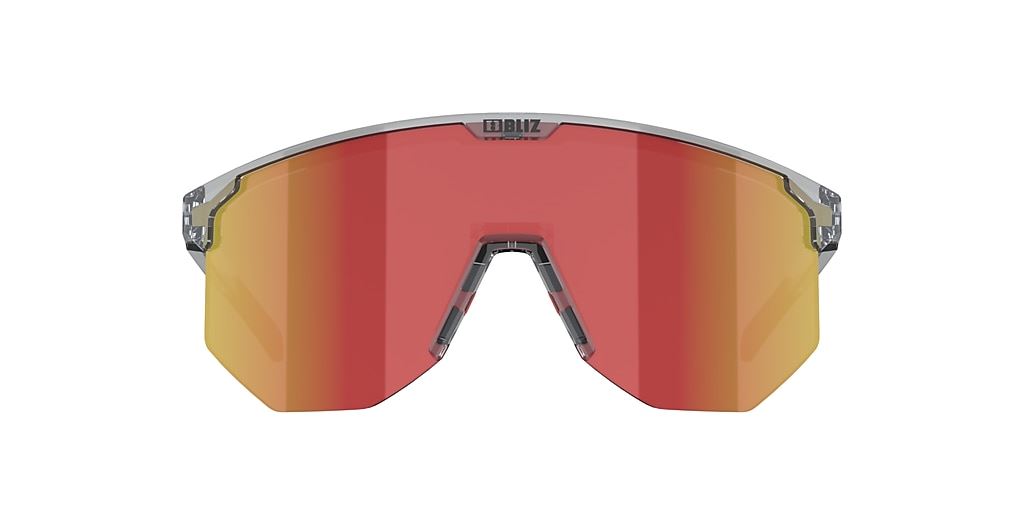 Bliz Hero Sports Sunglasses Shades Transparent Frame Brown/Red lens