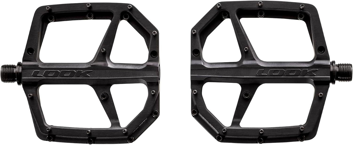 LOOK Trail Roc Plus Flat Bike Pedals Alloy Platform with 10 Pins - Black