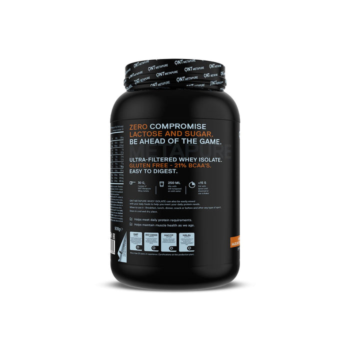 QNT Metapure Whey Isolate Zero Protein Powder 908g - Hazlenut