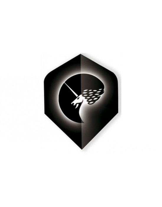 Unicorn Darts Core.75 Plus Shape Dart Flight Metallic Polyflight Range - White