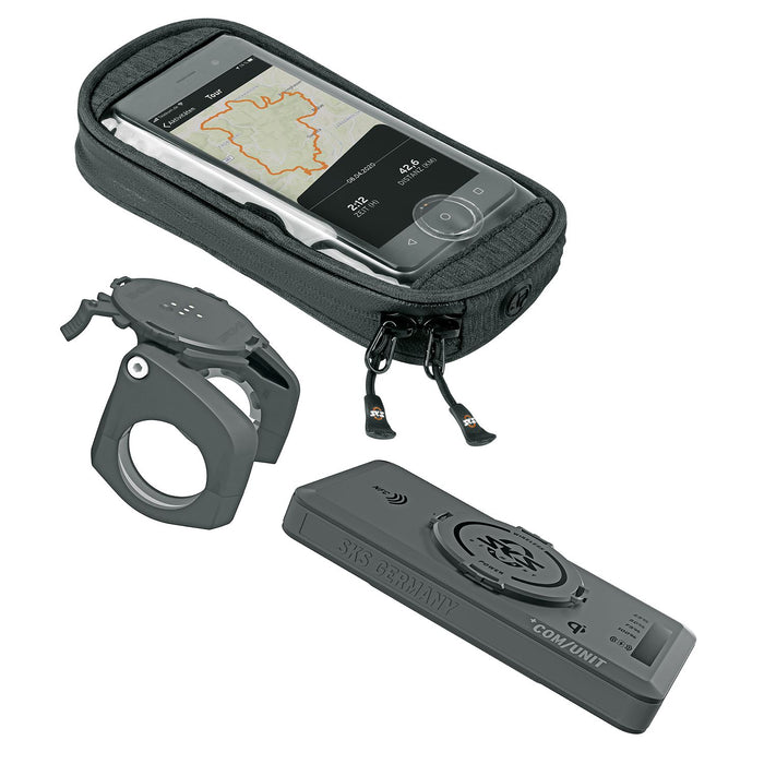 SKS Compit Power/Com Smartbag Bike Mount - Power‑Bank & Waterproof Phone Pouch