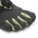 Vibram Mens V - Run Retro Fivefingers Shoes Barefoot Running Trainers Black/GreenVibram