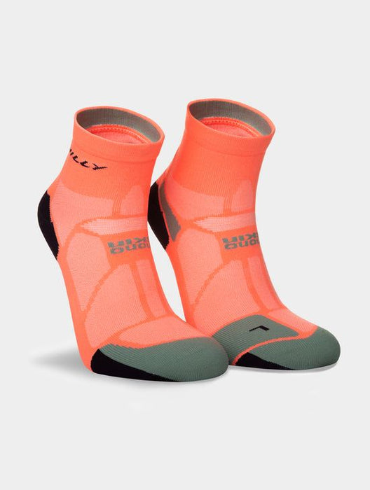 Hilly Marathon Fresh Running Socks Odour-Free Cushioned Comfort - Neon/Candy/Sage