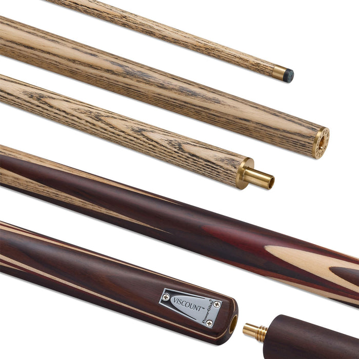 PowerGlide Viscount Premium Ash 3/4 Snooker Cue + Extension