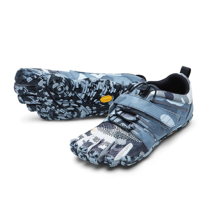 Vibram V-Train 2.0 Five Fingers Barefoot Feel Shoes Mens Trainers Grey / Camo