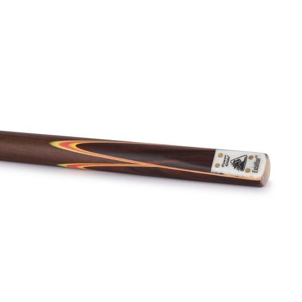 Powerglide  Excalibur English Pool Cue 3 Piece 57" Hand - spliced Rosewood 8.5mm TipPowerGlide