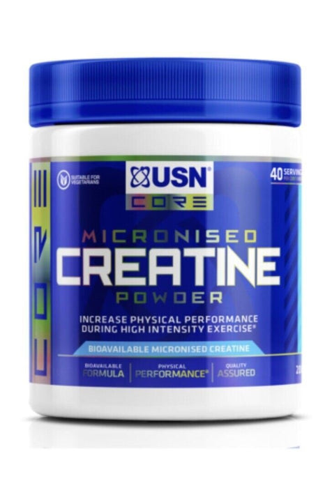 USN Micronised Creatine High Performance Creatine Powder 200g TubUSN