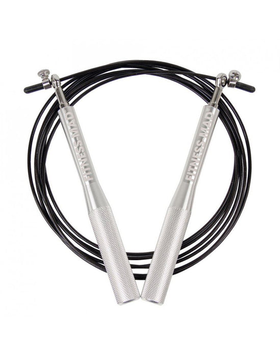 Fitness Mad Ultra Speed Cable Rope Fast Tangle Proof Metal Bearing Skipping Rope