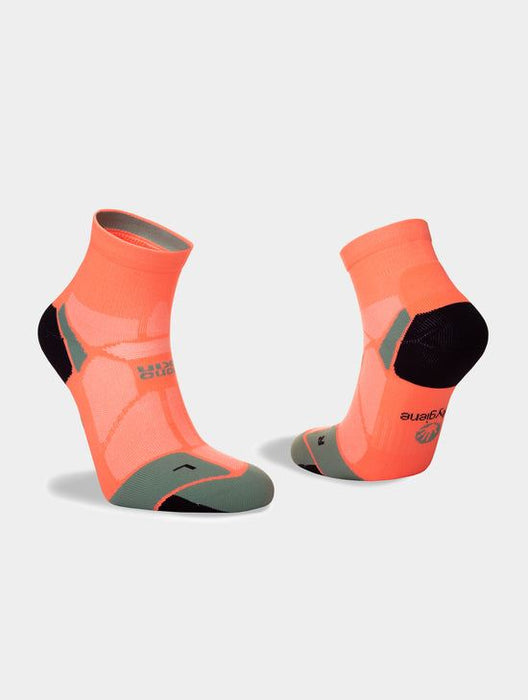 Hilly Marathon Fresh Running Socks Odour-Free Cushioned Comfort - Neon/Candy/Sage