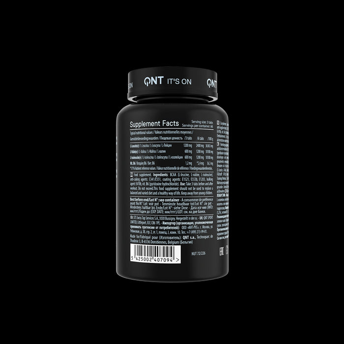 QNT Matrix BCAA 4800 Mega Size Amino Acid Muscle Recovery Supplement - 200 Caps
