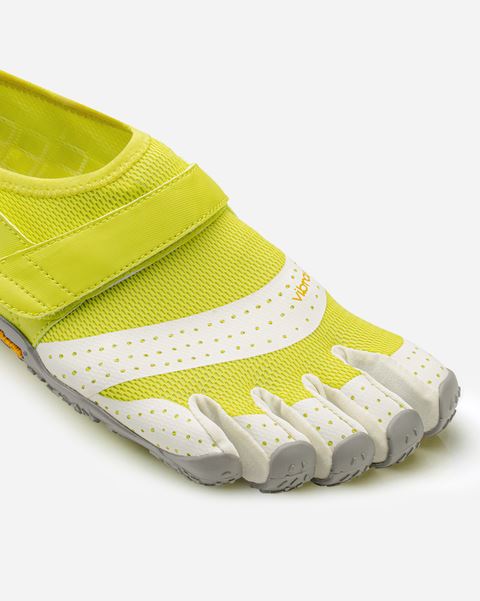 Vibram V Aqua Mens Five Fingers Barefoot Water Shoes - Lime Green/Ivory/Grey